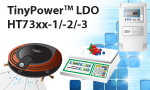 TinyPower™ 30V/250mA HT73xx-1/-2/-3 регулятор сверхнизкого тока покоя с малым падением напряжения от HOLTEK